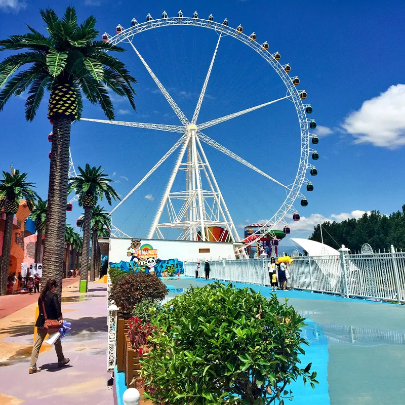 89M Steel Cable Ferris Wheel With Arms