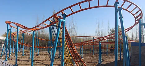 roller coaster and ferris wheel