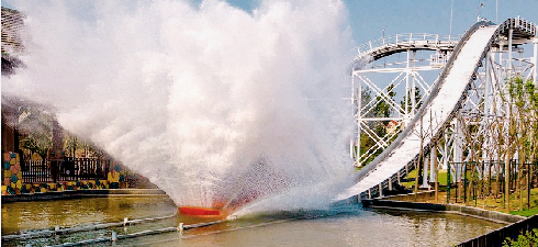 the bat roller coaster